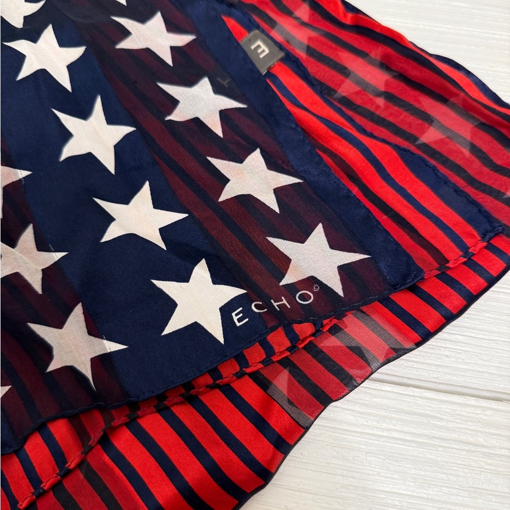 Echo Patriotic Stars and Stripes Scarf